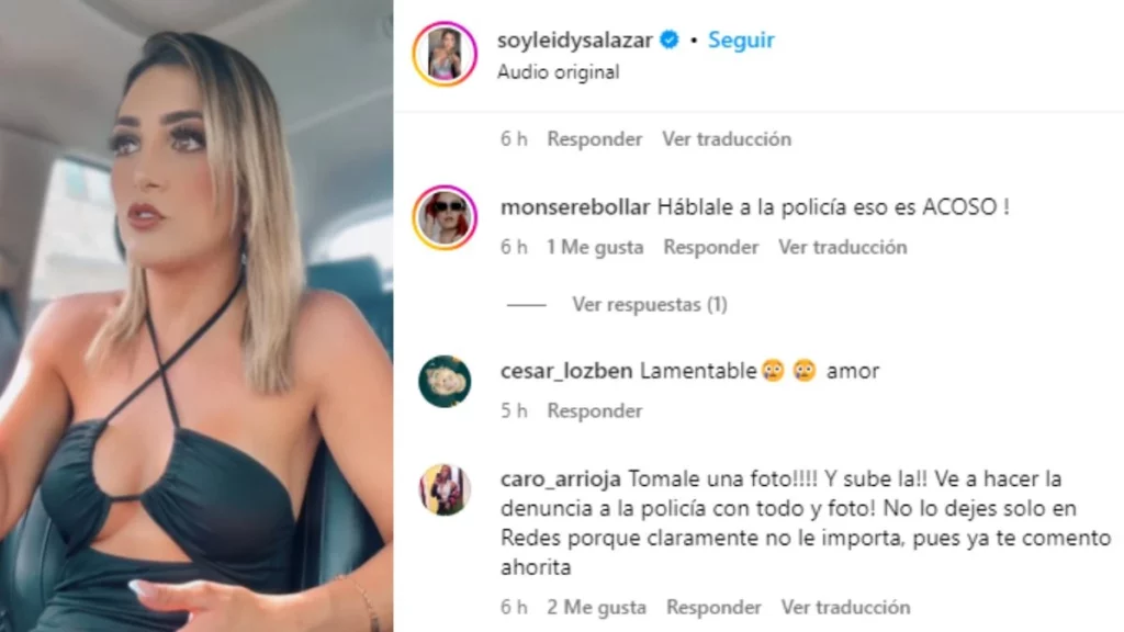 La conductora e influencer Leidy Salazar denunció que es víctima de acoso por parte de un seguidor