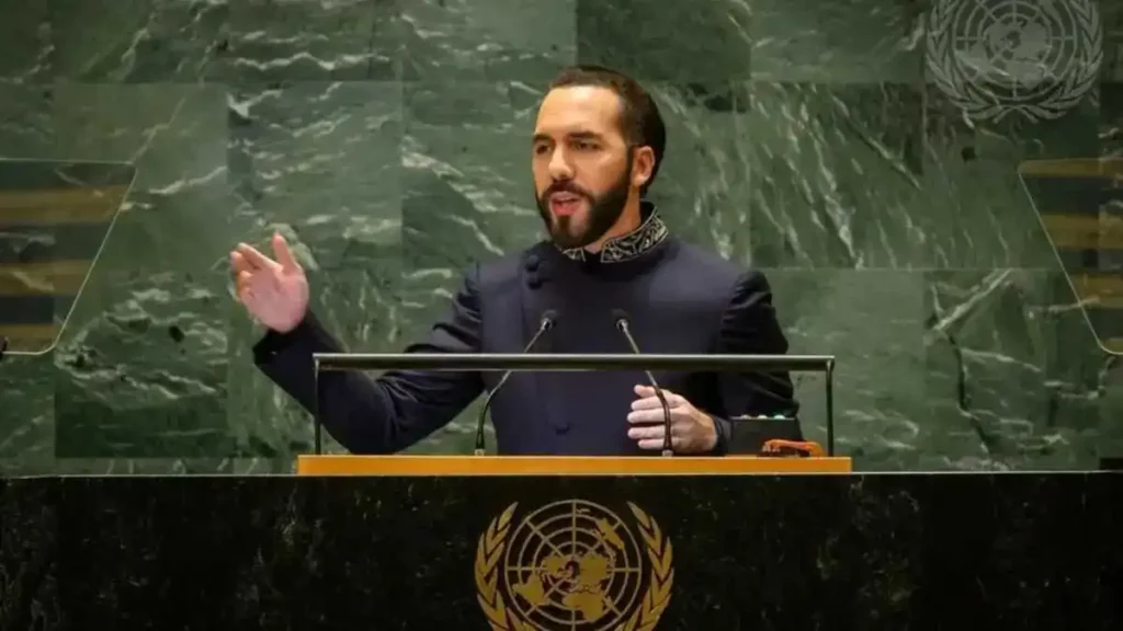 Nayib Bukele en la ONU: "El mundo es cada vez menos libre"