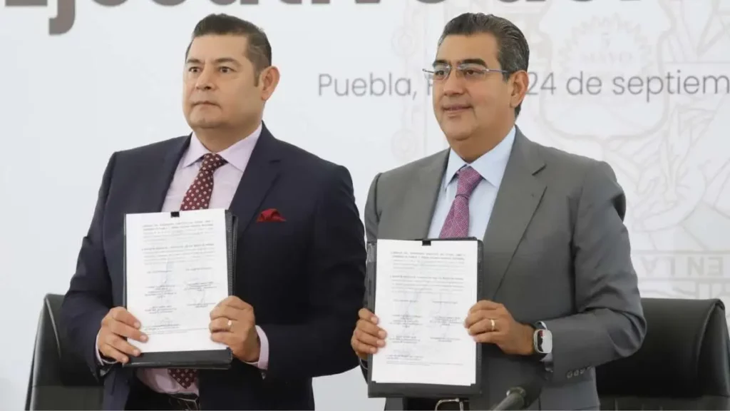 Alejandro Armenta y Sergio Salomón inician transición