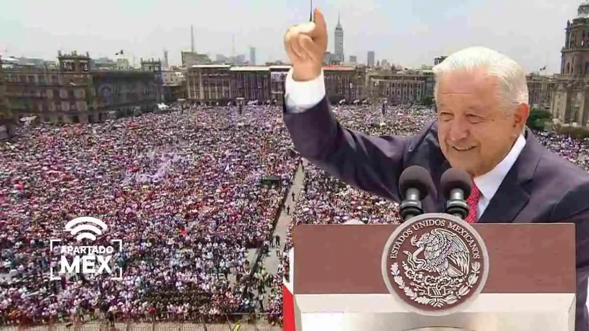 AMLO presentó su sexto Informe de Gobierno ante un zócalo lleno