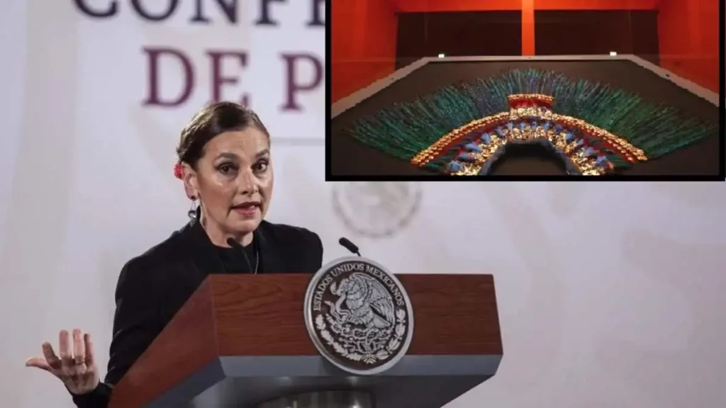 Austria oculta algo del penacho de Moctezuma: Beatriz Gutiérrez