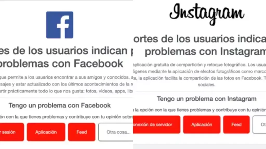 Instagram y Facebook reportan fallas hoy 14 de octubre