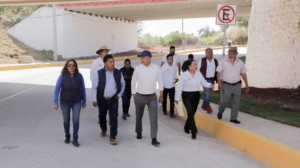 Edmundo Tlatehui entrega más obras públicas en el cierre de su gestión