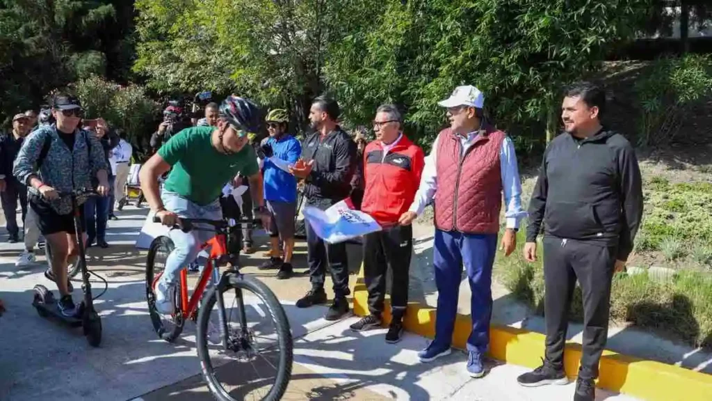 Gobierno de Puebla rehabilita la ciclopista del Periférico Ecológico