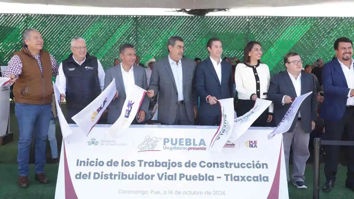 Salomón anuncia la construcción del Distribuidor Vial Puebla-Tlaxcala