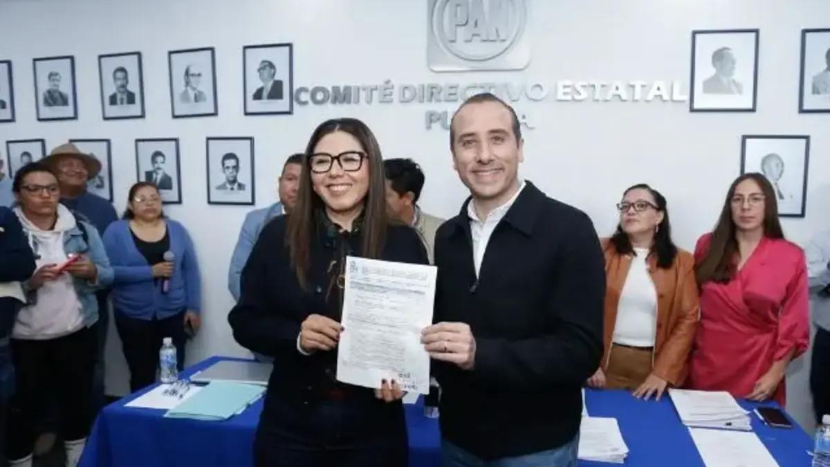 Mario Riestra y Genoveva Huerta buscan liderar el PAN en Puebla