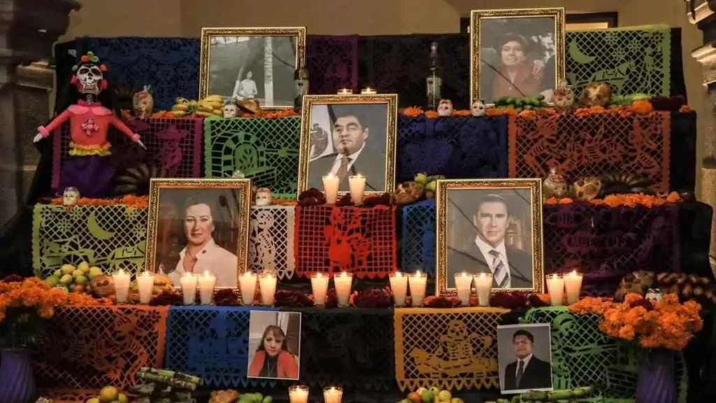 Así fue la ofrenda de Día de Muertos en la Casa de Transición de Alejandro Armenta