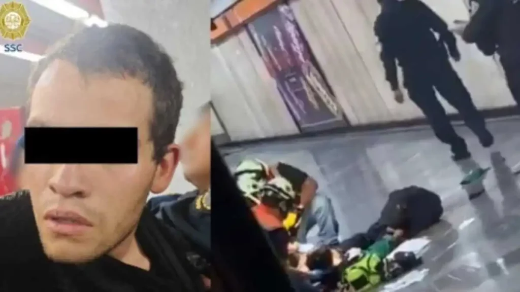 Terror en el Metro Tacubaya: Hombre drogado apuñala a usuarios