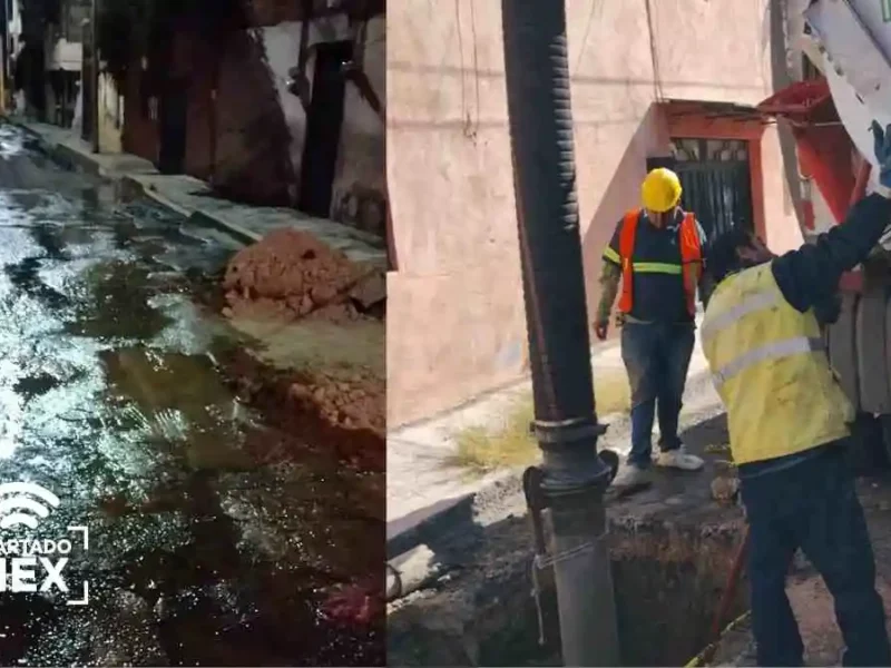 ¡Paraíso Mayorazgo sin agua y se desperdicia en fuga!