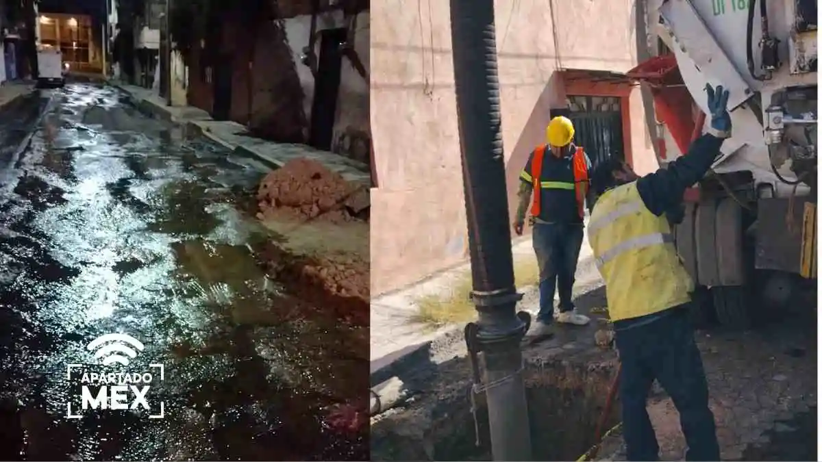 ¡Paraíso Mayorazgo sin agua y se desperdicia en fuga!