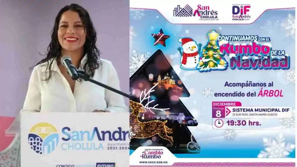 ¡Hoy no te lo pierdas! Gran Encendido del Árbol en San Andrés Cholula