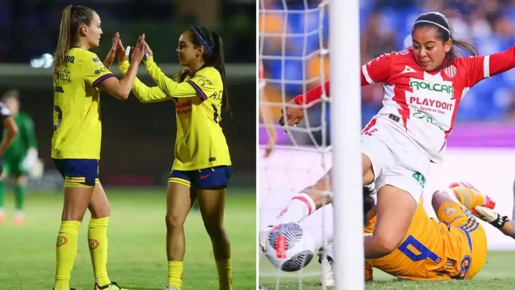 América Femenil golea al Necaxa y toma la cima del Clausura 2025