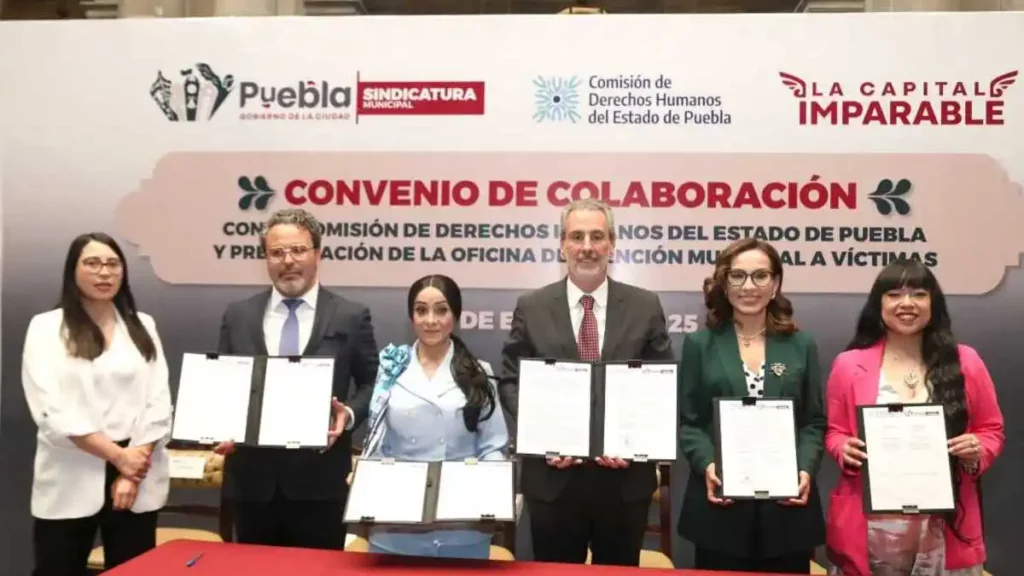 Ayuntamiento de Puebla firma convenio con CDH