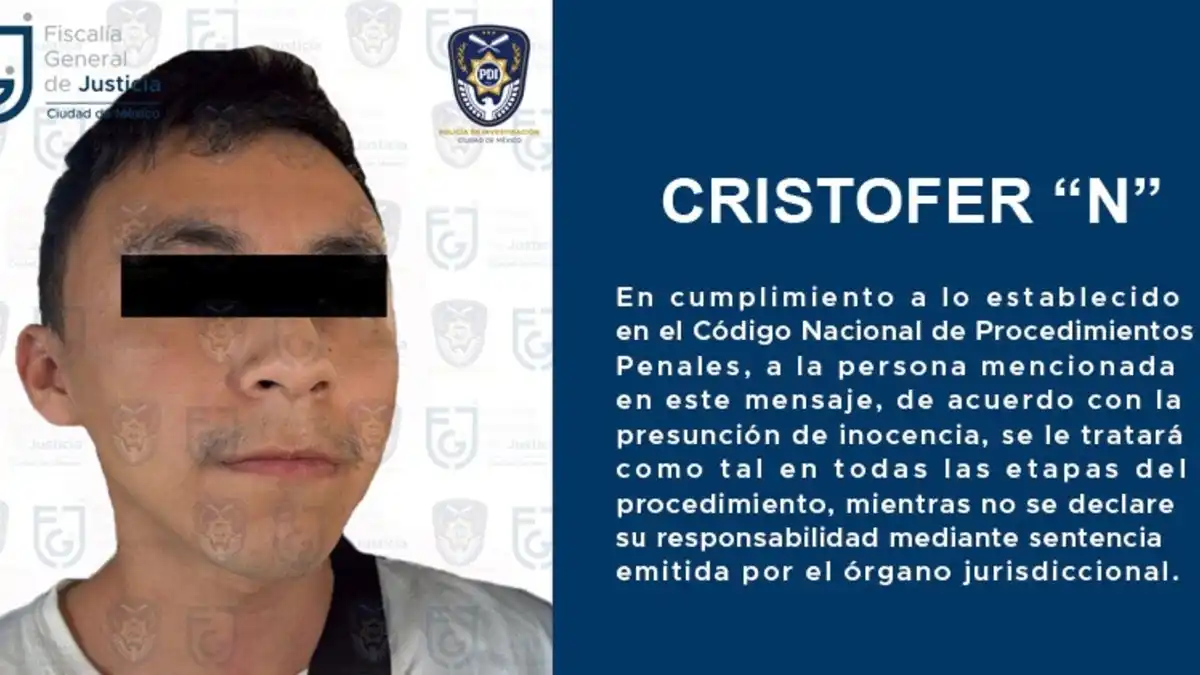 Detienen a Cristofer “N” por el feminicidio de Karla Patricia en Azcapotzalco