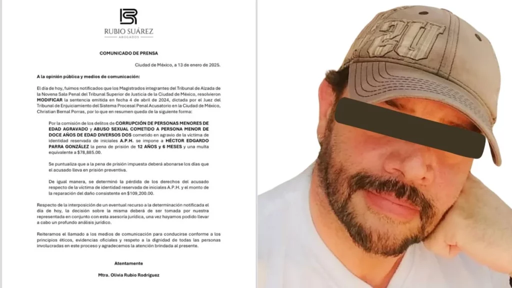 Despacho dio a conocer la modificación a la sentencia de Héctor Parra