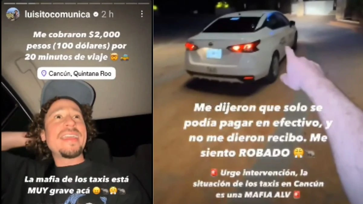 Taxista estafa a Luisito Comunica en Cancún: videos