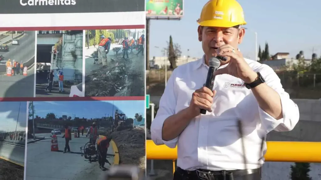 Alejandro Armenta supervisa avances del Programa de Mantenimiento Permanente en Puebla