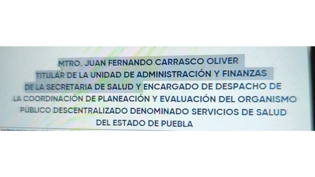 Cargo de Fernando Carrasco Oliver