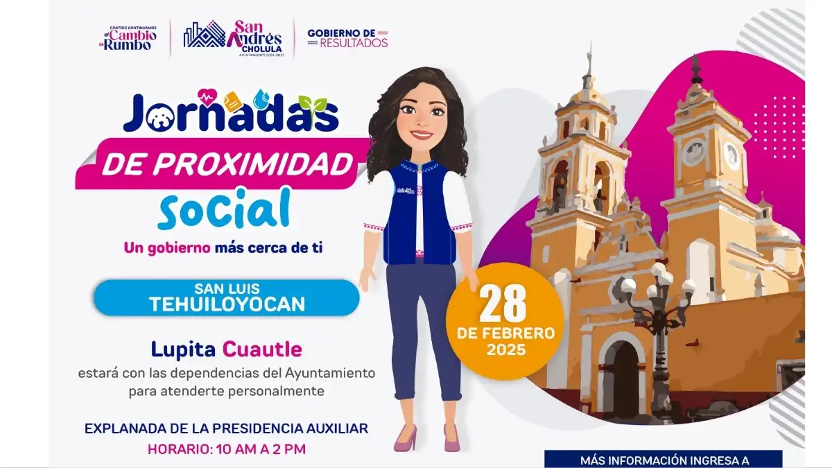 Lupita Cuautle invita a la Jornada de Proximidad Social en San Luis Tehuiloyocan