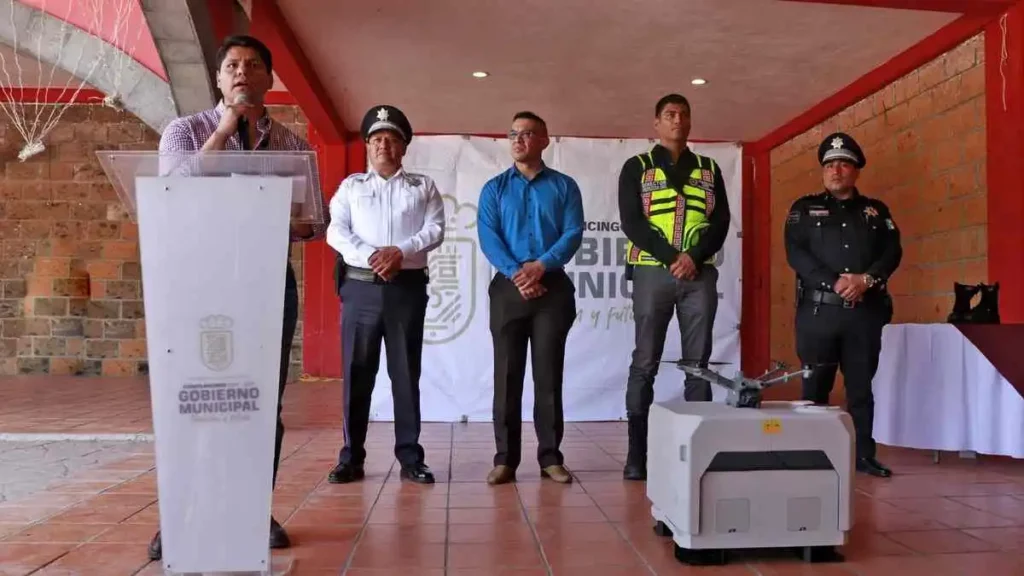 Omar Muñoz refuerza la seguridad en Cuautlancingo con motopatrullas y drones