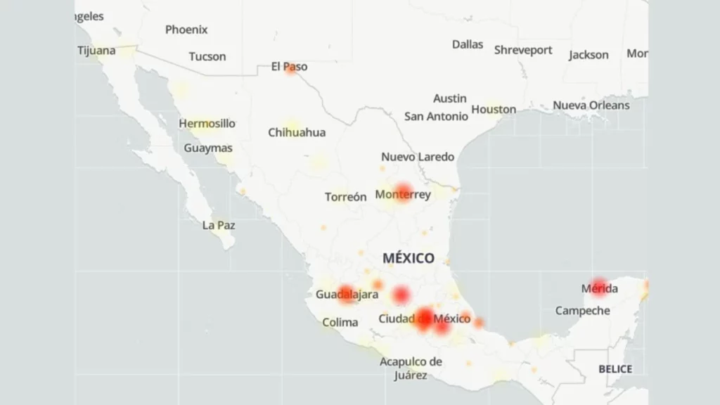 Reportes de las tres caídas de X en México