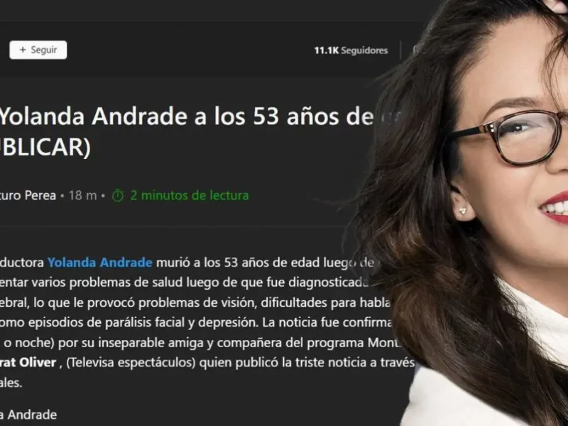 Yolanda Andrade fue víctima de un “Adela Micha” por parte de Quién